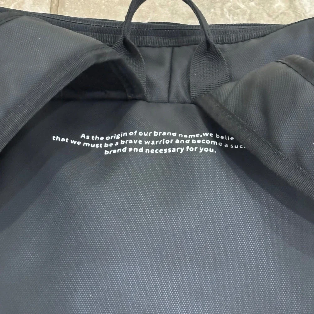 Himz Warrior Transparent Black PVC Backpack Men Stadium Approved Bag